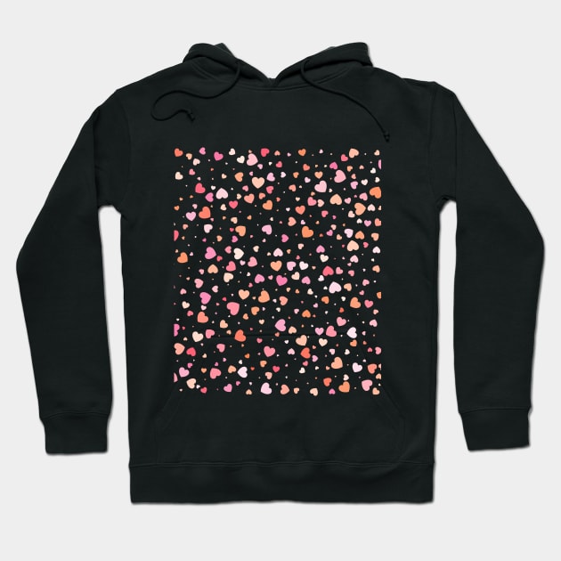 Million Hearts - All Over Print Hearts Hoodie by MADesigns